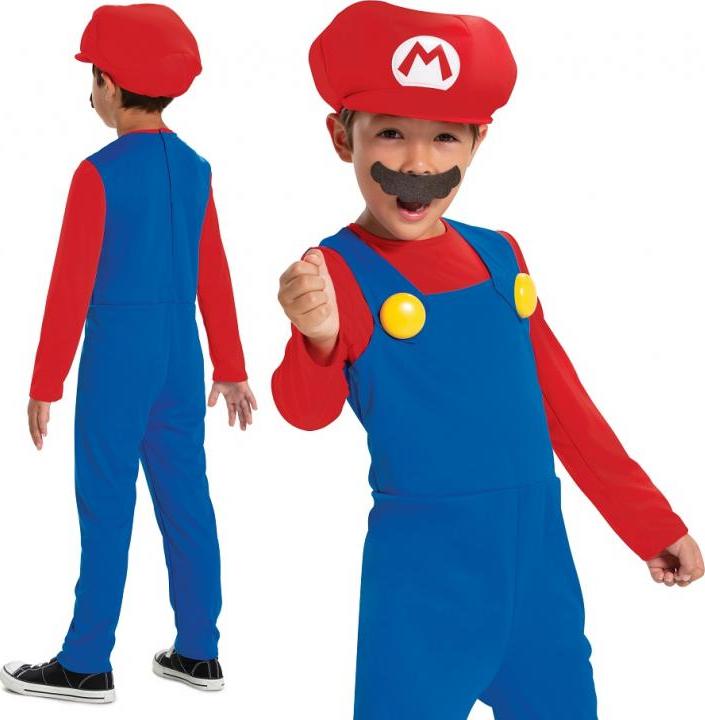 Disguise Kostým Mario Fancy - Nintendo (licence), velikost S (4-6 let)
