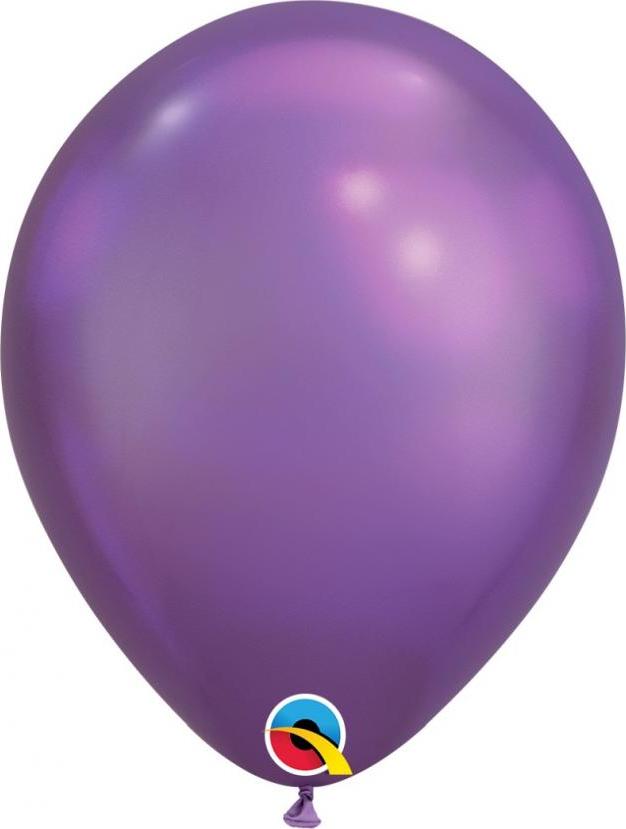 Qualatex Balón QL 11", fialový chrom / 100 ks.