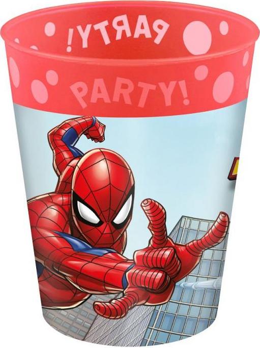 Procos Opakovaně použitelný hrnek Spiderman Crime Fighter Decorata Party Marvel, 1 ks.