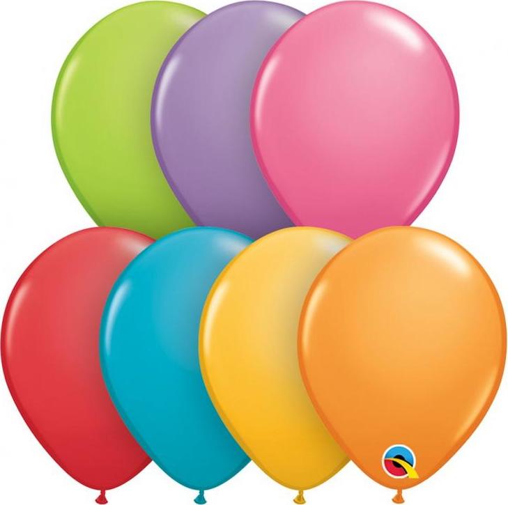 Balónek QL 5", pastelový festivalový mix / 100 ks.
