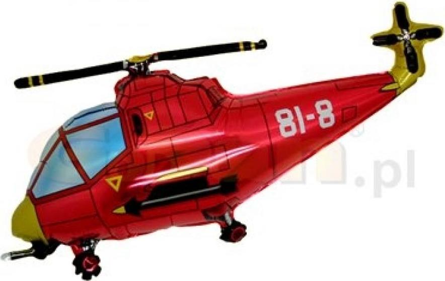 Flexmetal Fóliový balónek 14" FX - "Helicopter" (červený)