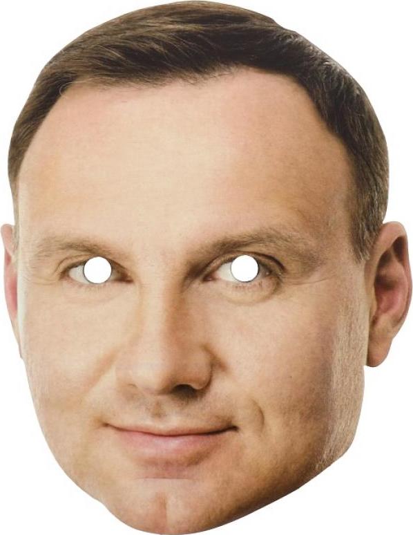 Papírová maska „Andrzej Duda