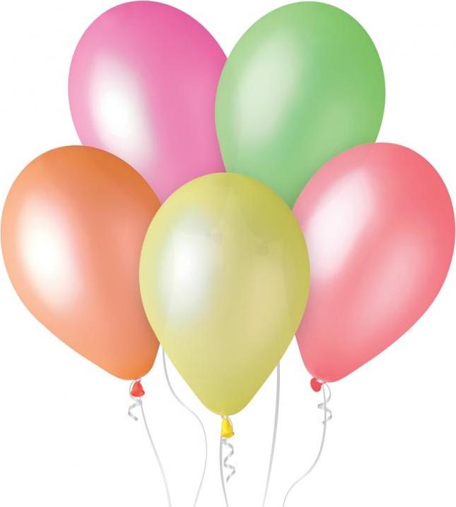 GF110 fluorový balónek 13" - "vícebarevný" / 100 ks.