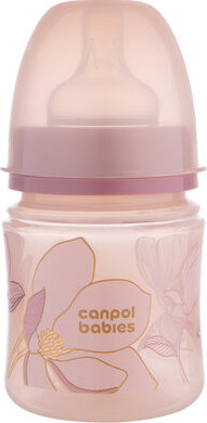 Canpol babies Antikoliková lahev EasyStart GOLD 120ml růžová