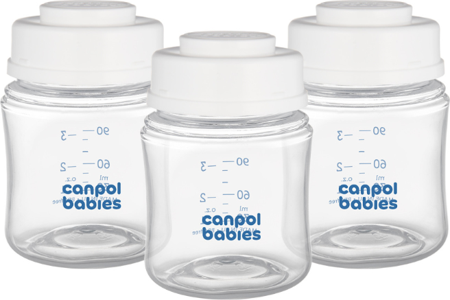CANPOL babies Sada lahví na skladování mléka 3x120ml