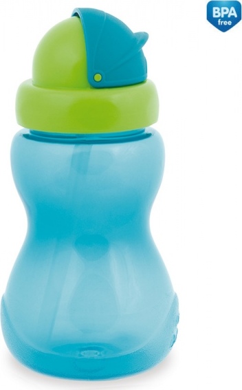 CANPOL babies Láhev sportovní se slámkou malá 270 ml modrá