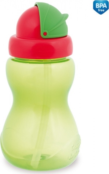 CANPOL babies Láhev sportovní se slámkou malá 270 ml zelená
