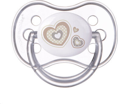 CANPOL babies Cumlík 6-18m silikónový symetrický NEWBORN BABY béžový