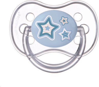 CANPOL babies Cumlík 6-18m silikónový symetrický NEWBORN BABY modrý