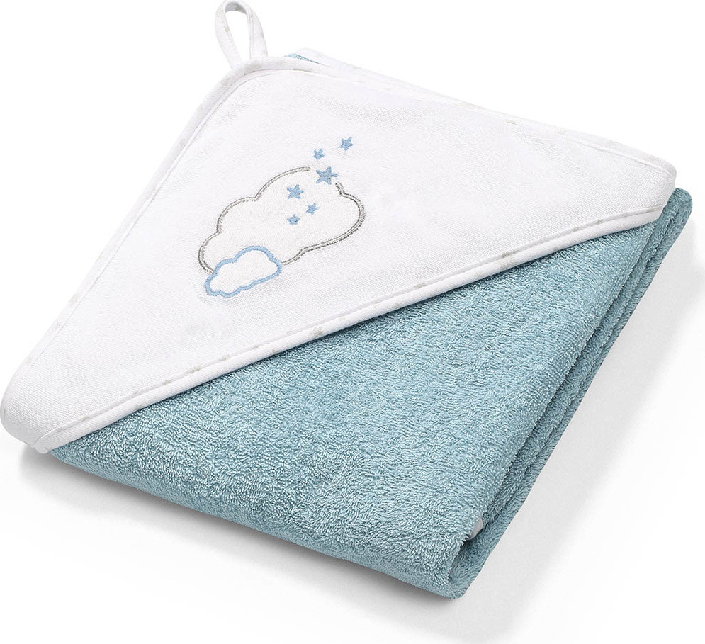BabyOno Baby Ono Froté ručník s kapucí 85x85 cm, modrý