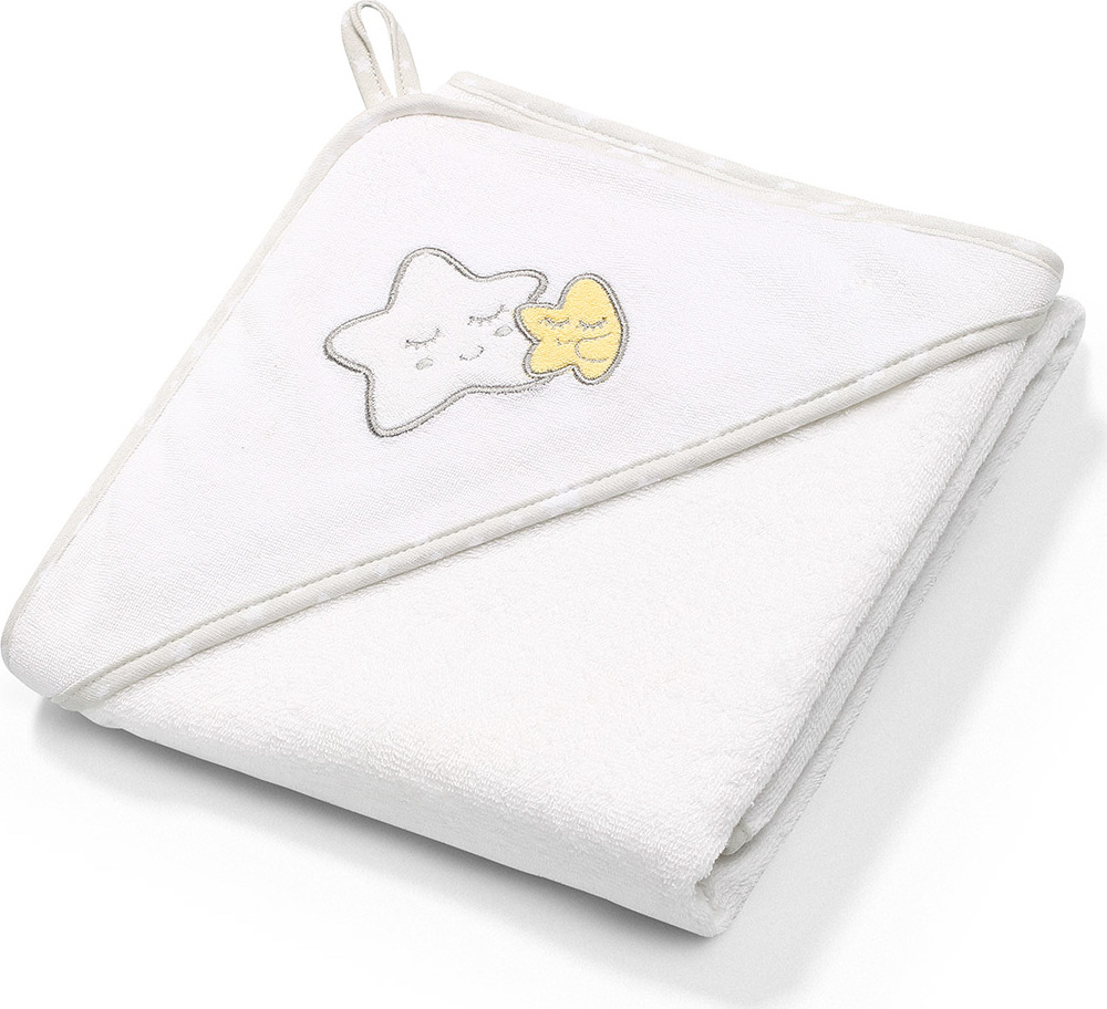 BabyOno Baby Ono Froté ručník s kapucí 85x85 cm, bílý