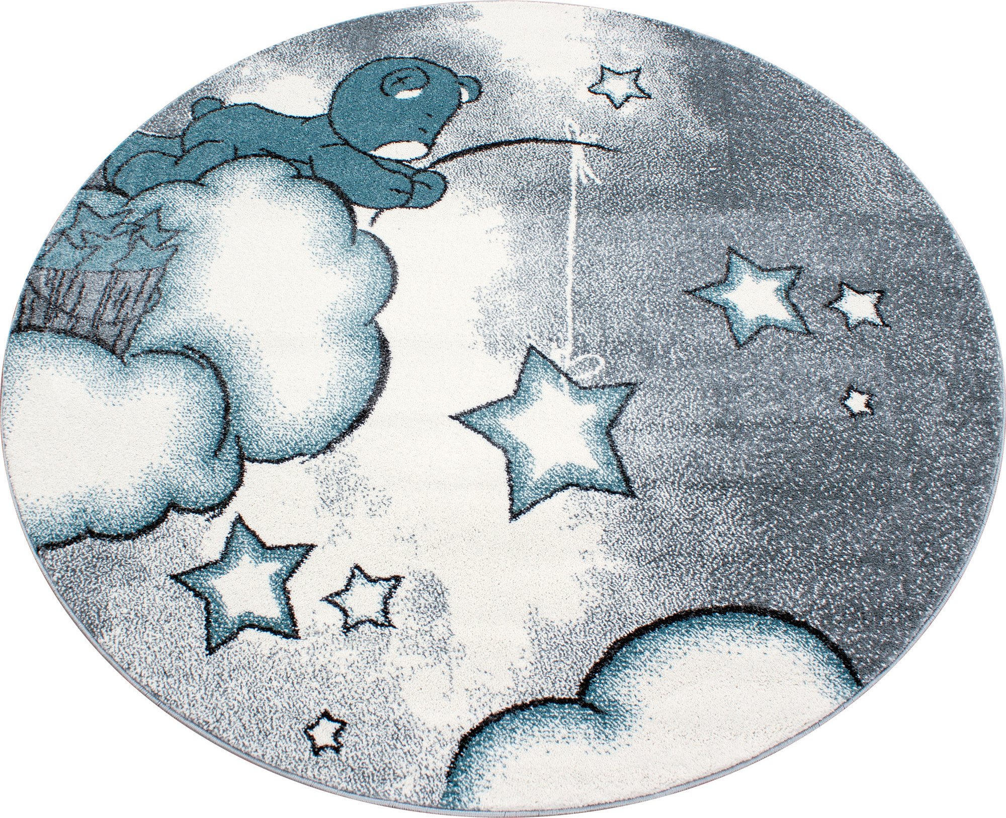 Ayyildiz koberce Dětský kusový koberec Kids 580 blue kruh Rozměry koberců: 120x120 (průměr) kruh