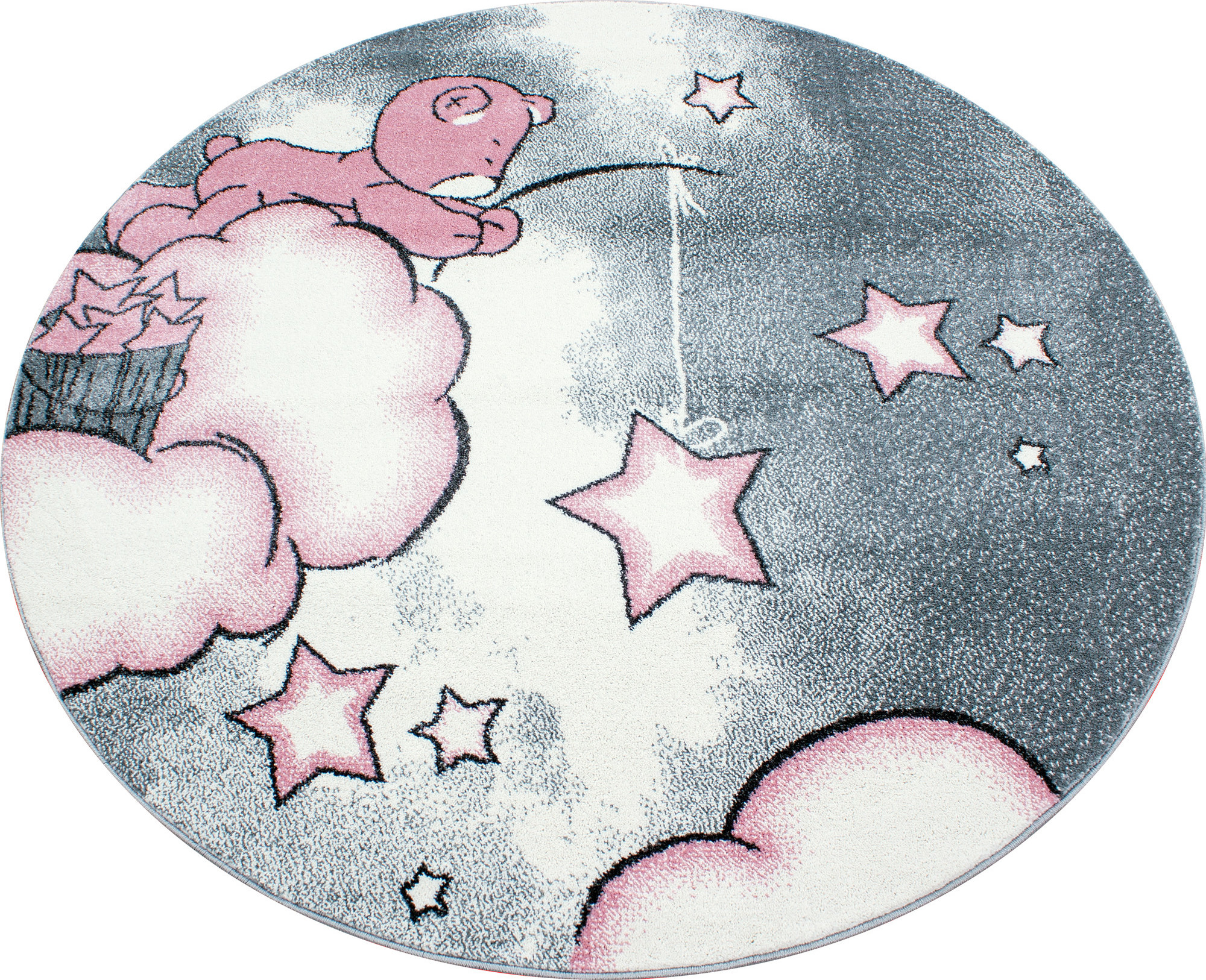 Ayyildiz koberce Dětský kusový koberec Kids 580 pink kruh Rozměry koberců: 160x160 (průměr) kruh