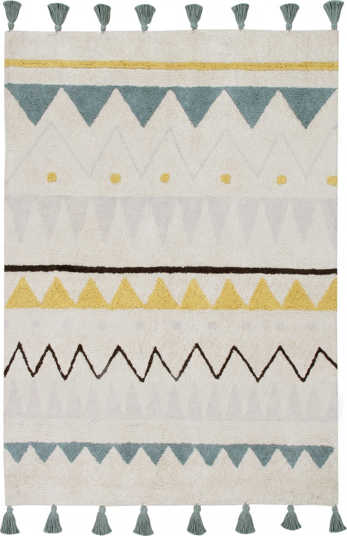 Lorena Canals koberce Přírodní koberec, ručně tkaný Azteca Natural-Vintage Blue Rozměry koberců: 120x160