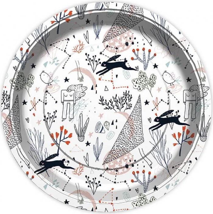 Godan / decorations Papírové talíře "Crazy Rabbit", 23 cm/ 6 ks KK