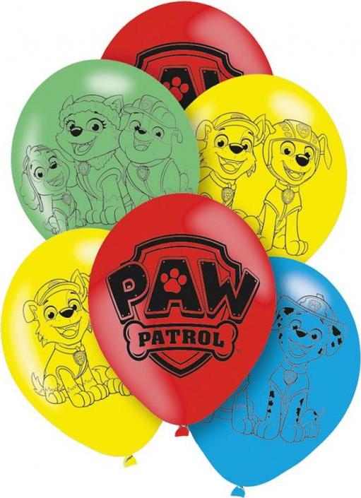 Amscan Balony lateksowe 11" Paw Patrol, 27,5 cm