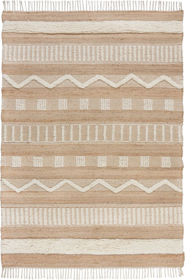 Flair Rugs koberce Kusový koberec Jubilant Medina Jute Natural/Ivory Rozměry koberců: 120x170