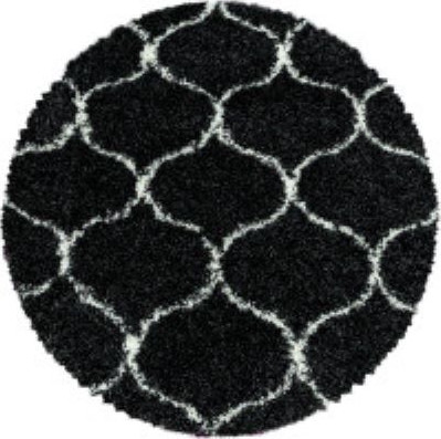 Ayyildiz koberce Kusový koberec Salsa Shaggy 3201 anthrazit kruh Rozměry koberců: 80x80 (průměr) kruh