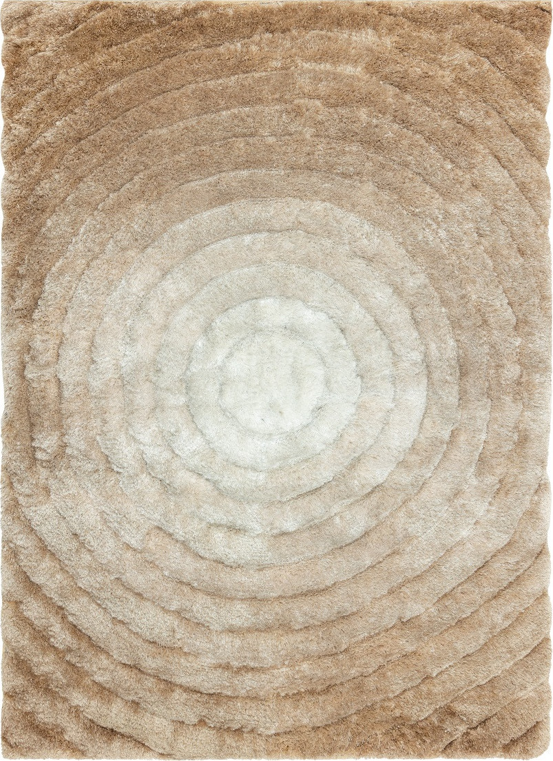 Dywany Łuszczów Kusový koberec Flim 008-B1 Circles beige Rozměry koberců: 80x150