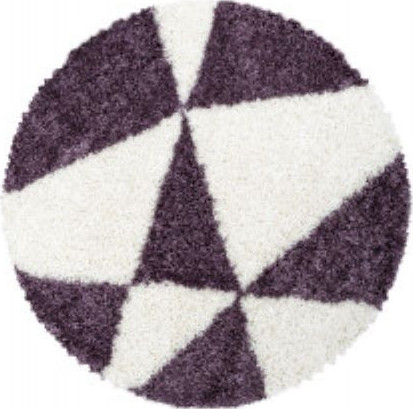 Ayyildiz koberce Kusový koberec Tango Shaggy 3101 lila kruh Rozměry koberců: 160x160 (průměr) kruh