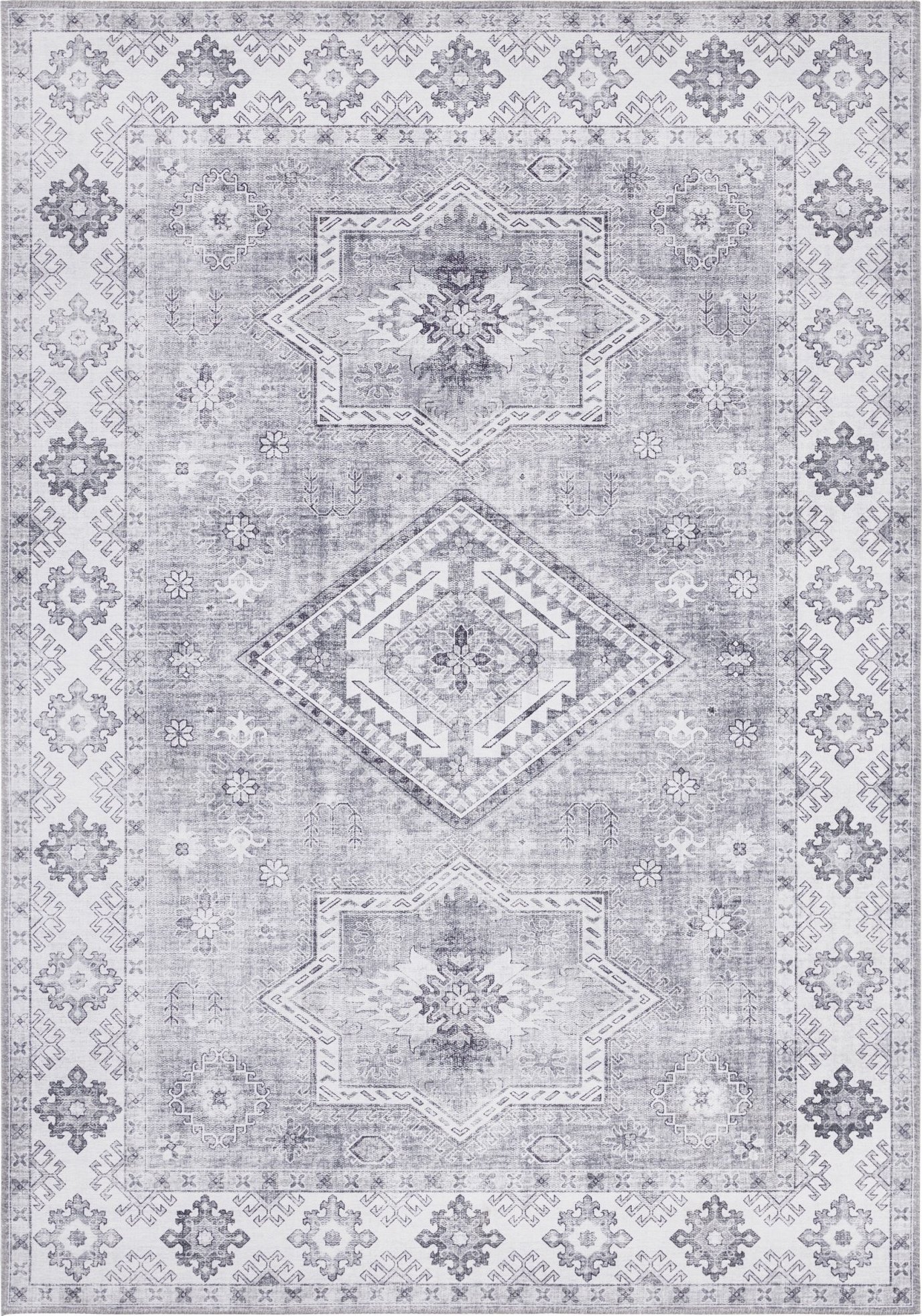 Nouristan - Hanse Home koberce Kusový koberec Asmar 104011 Graphite/Grey Rozměry koberců: 80x150