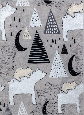 Dywany Łuszczów Dětský kusový koberec Junior 51974.802 Bears grey Rozměry koberců: 80x150