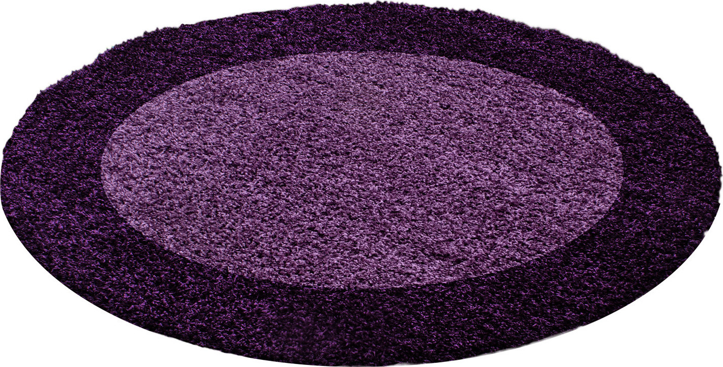 Ayyildiz koberce Kusový koberec Life Shaggy 1503 lila kruh Rozměry koberců: 120x120 (průměr) kruh