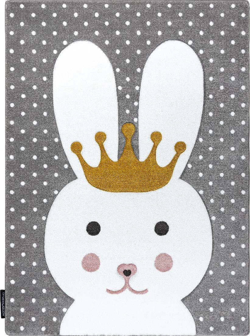 Dywany Łuszczów Dětský kusový koberec Petit Bunny grey Rozměry koberců: 120x170
