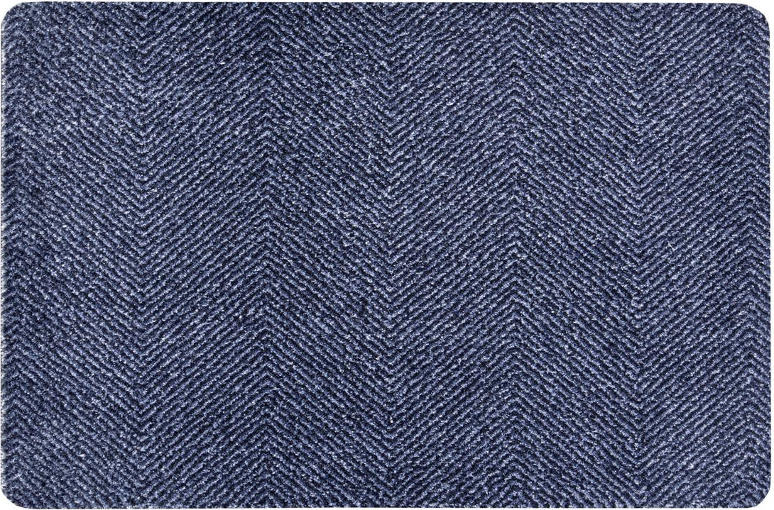 Hanse Home Collection koberce Rohožka Clean & Go 105348 Dark blue Black – na ven i na doma Rozměry koberců: 45x67