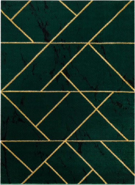 Dywany Łuszczów Kusový koberec Emerald geometric 1012 green and gold Rozměry koberců: 120x170