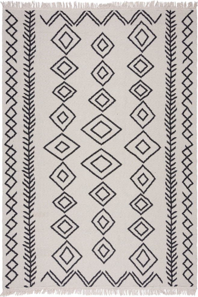 Flair Rugs koberce Kusový koberec Deuce Edie Recycled Rug Monochrome/Black Rozměry koberců: 80x150