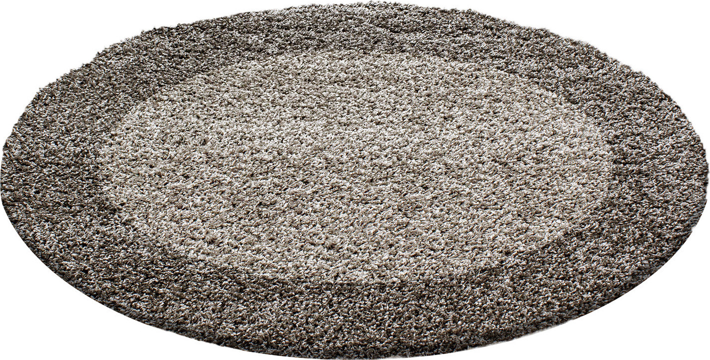 Ayyildiz koberce Kusový koberec Life Shaggy 1503 taupe kruh Rozměry koberců: 160x160 (průměr) kruh