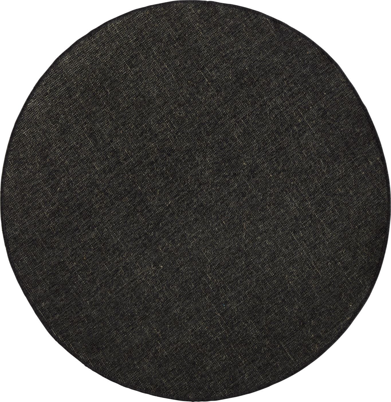NORTHRUGS - Hanse Home koberce Kusový koberec Twin-Wendeteppiche 103096 schwarz creme kruh – na ven i na doma Rozměry koberců: 140x140 (průměr) kruh