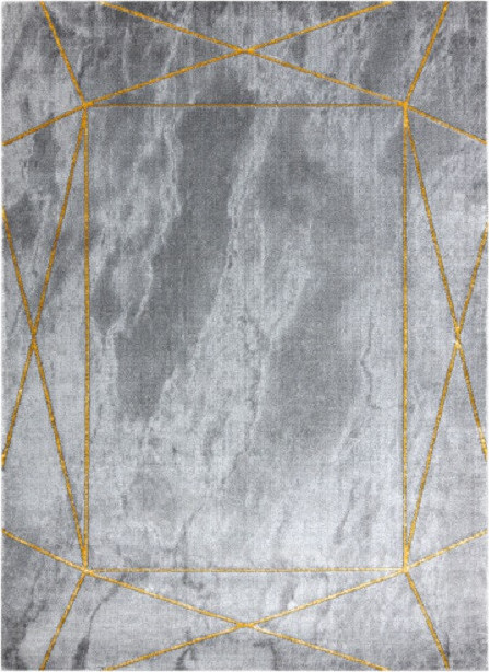 Dywany Łuszczów Kusový koberec Emerald 1022 grey and gold Rozměry koberců: 120x170