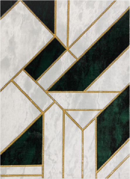 Dywany Łuszczów Kusový koberec Emerald 1015 green and gold Rozměry koberců: 80x150