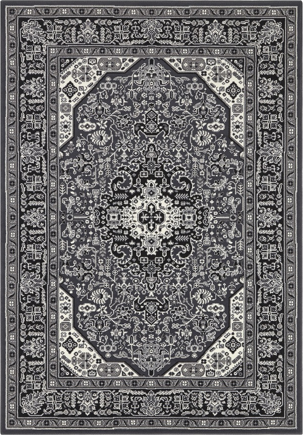 Nouristan - Hanse Home koberce Kusový koberec Mirkan 104436 Dark-grey Rozměry koberců: 80x150