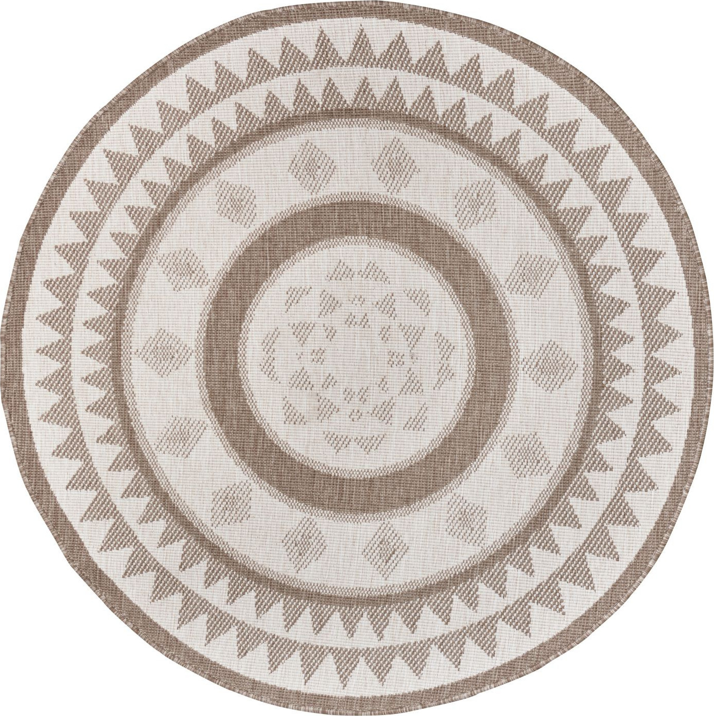 NORTHRUGS - Hanse Home koberce Kusový koberec Twin Supreme 105444 Jamaica Linen kruh – na ven i na doma Rozměry koberců: 140x140 (průměr) kruh