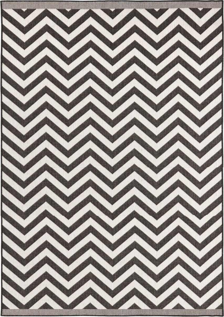 NORTHRUGS - Hanse Home koberce Kusový koberec Twin Supreme 103433 Palma black creme – na ven i na doma Rozměry koberců: 120x170