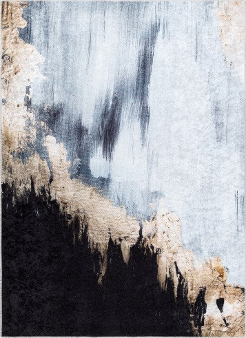 Dywany Łuszczów Kusový koberec Miro 51573.802 Abstraction blue / gold Rozměry koberců: 120x170