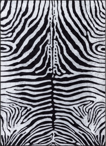 Dywany Łuszczów Kusový koberec Miro 51331.803 Zebra black / white Rozměry koberců: 120x170