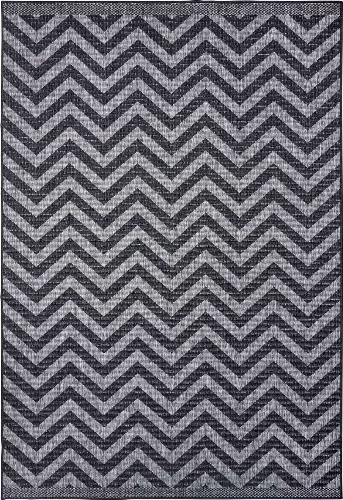 NORTHRUGS - Hanse Home koberce Kusový koberec Twin Supreme 105472 Palma Night Silver – na ven i na doma Rozměry koberců: 80x150