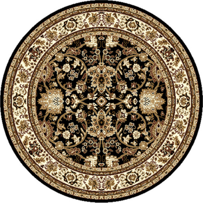 Alfa Carpets Kusový koberec TEHERAN T-117 brown kruh Rozměry koberců: 160x160 (průměr) kruh