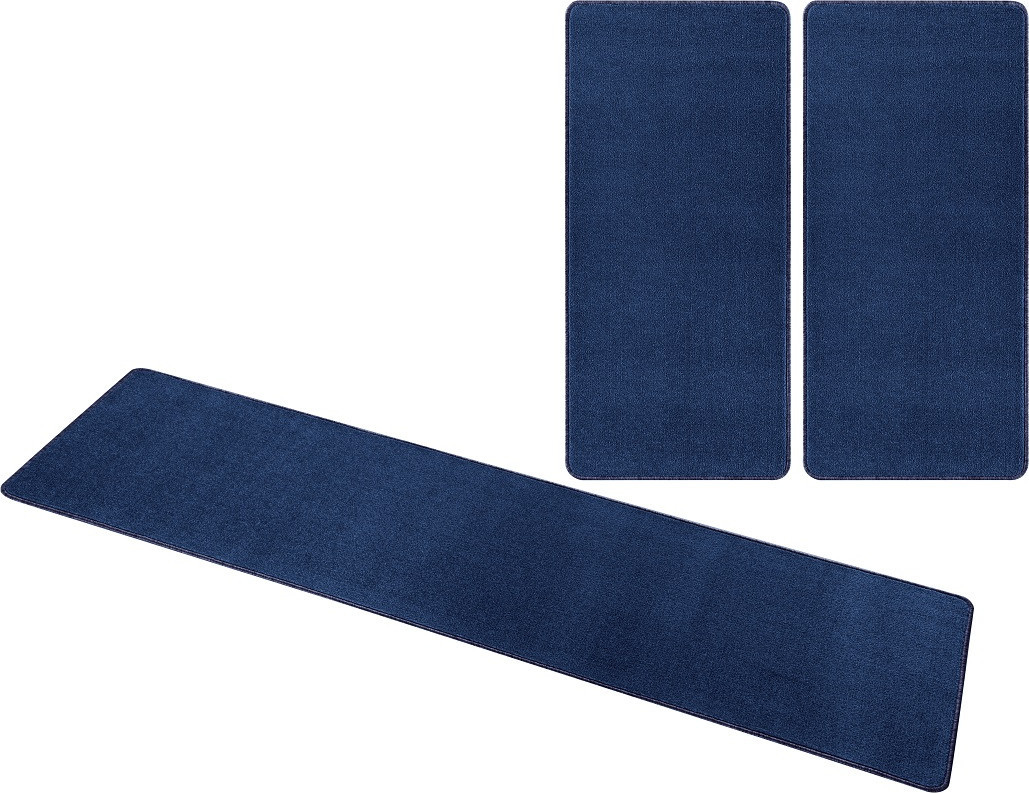 Hanse Home Collection koberce Kobercová sada Nasty 104447 Darkblue Rozměry koberců: 3 díly: 70x140 cm (2x), 70x240 cm (1x)