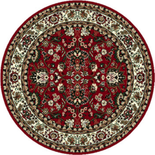 Alfa Carpets Kusový koberec TEHERAN T-117 red kruh Rozměry koberců: 160x160 (průměr) kruh