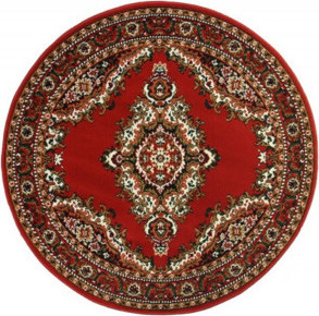 Alfa Carpets Kusový koberec TEHERAN T-102 red kruh Rozměry koberců: 160x160 (průměr) kruh