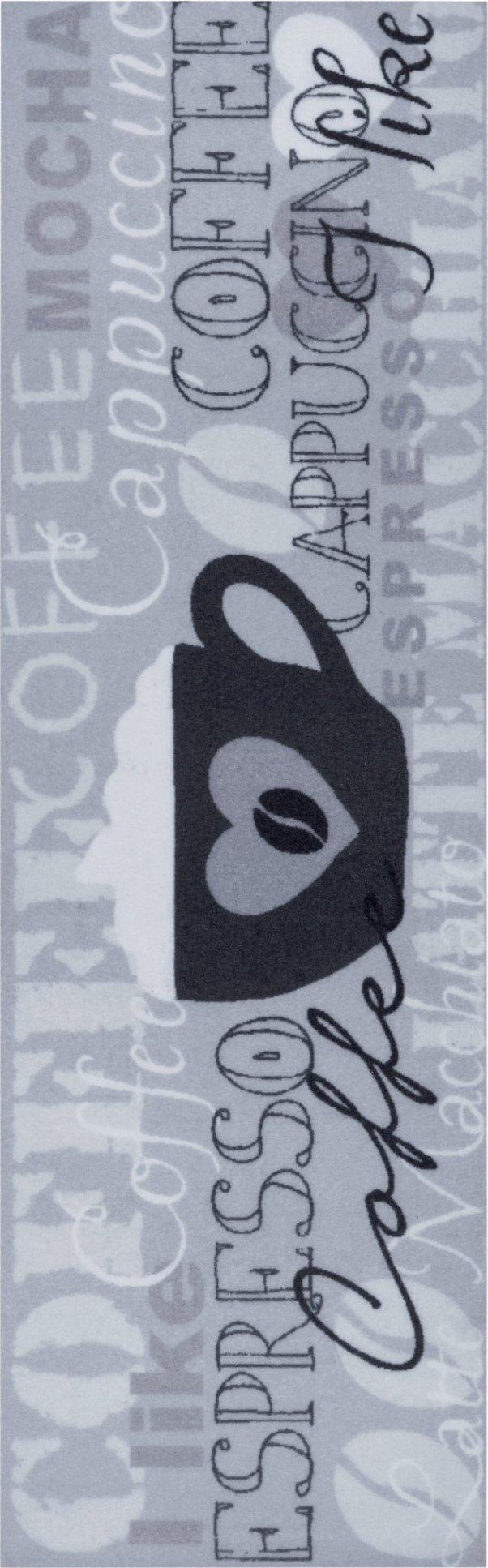 Hanse Home Collection koberce Běhoun Cook & Clean 105729 Grey Black White Rozměry koberců: 50x150