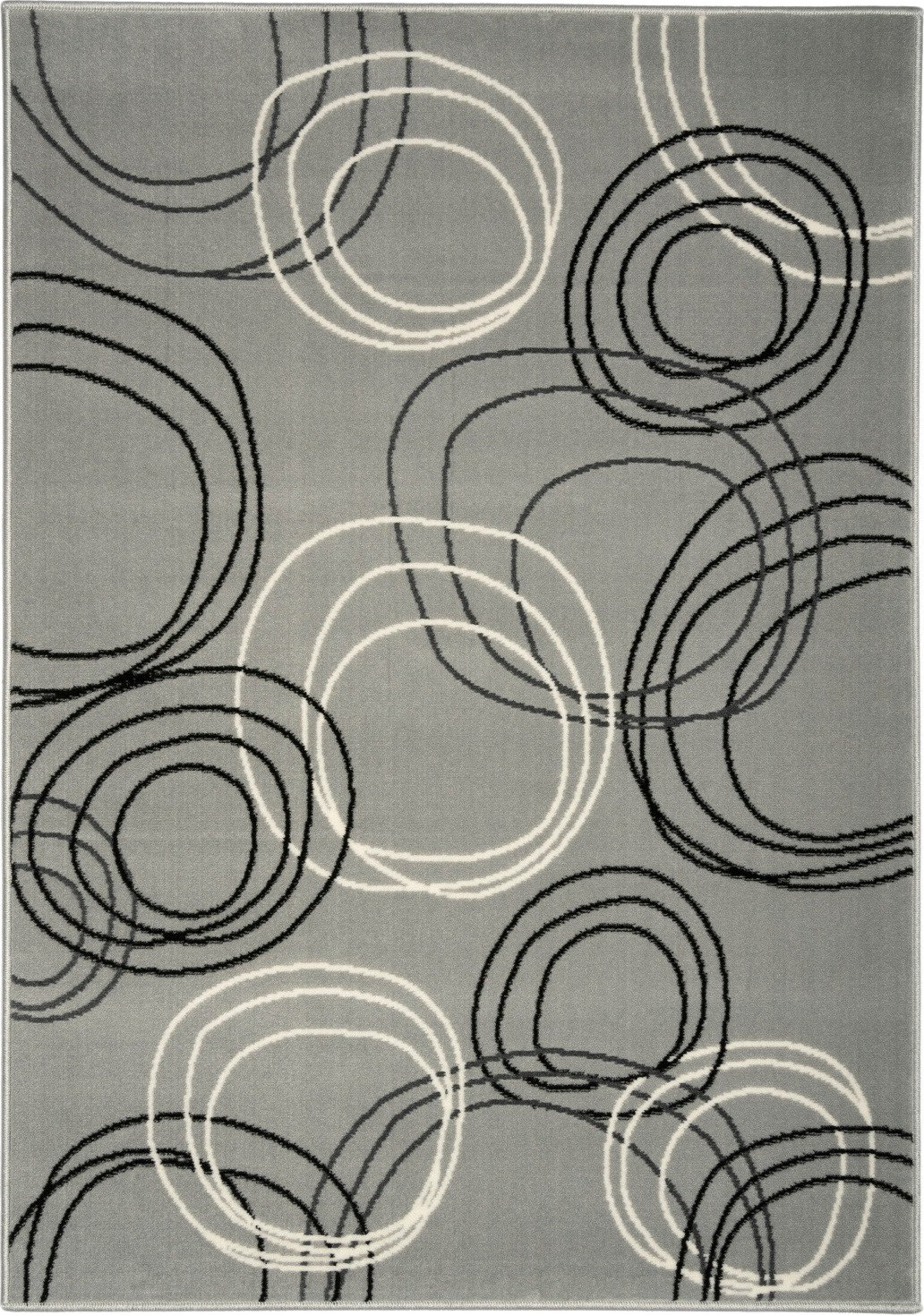 Alfa Carpets Kusový koberec Kruhy grey Rozměry koberců: 120x170