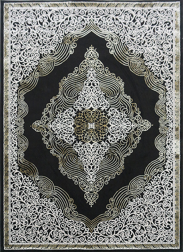 Berfin Dywany Kusový koberec Elite 3935 Black Gold Rozměry koberců: 60x100