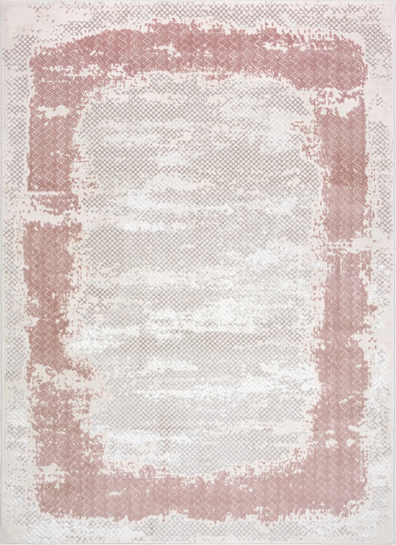 Dywany Łuszczów Kusový koberec Core A004 Frame beige/pink Rozměry koberců: 120x170