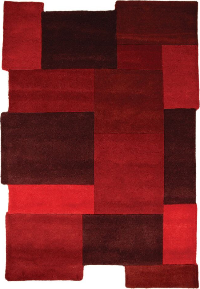 Flair Rugs koberce Kusový koberec Abstract Collage Red Rozměry koberců: 90x150